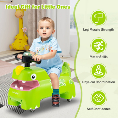 DINOSAUR KIDS TOLO & PUSH CAR WITH STORAGE BOX